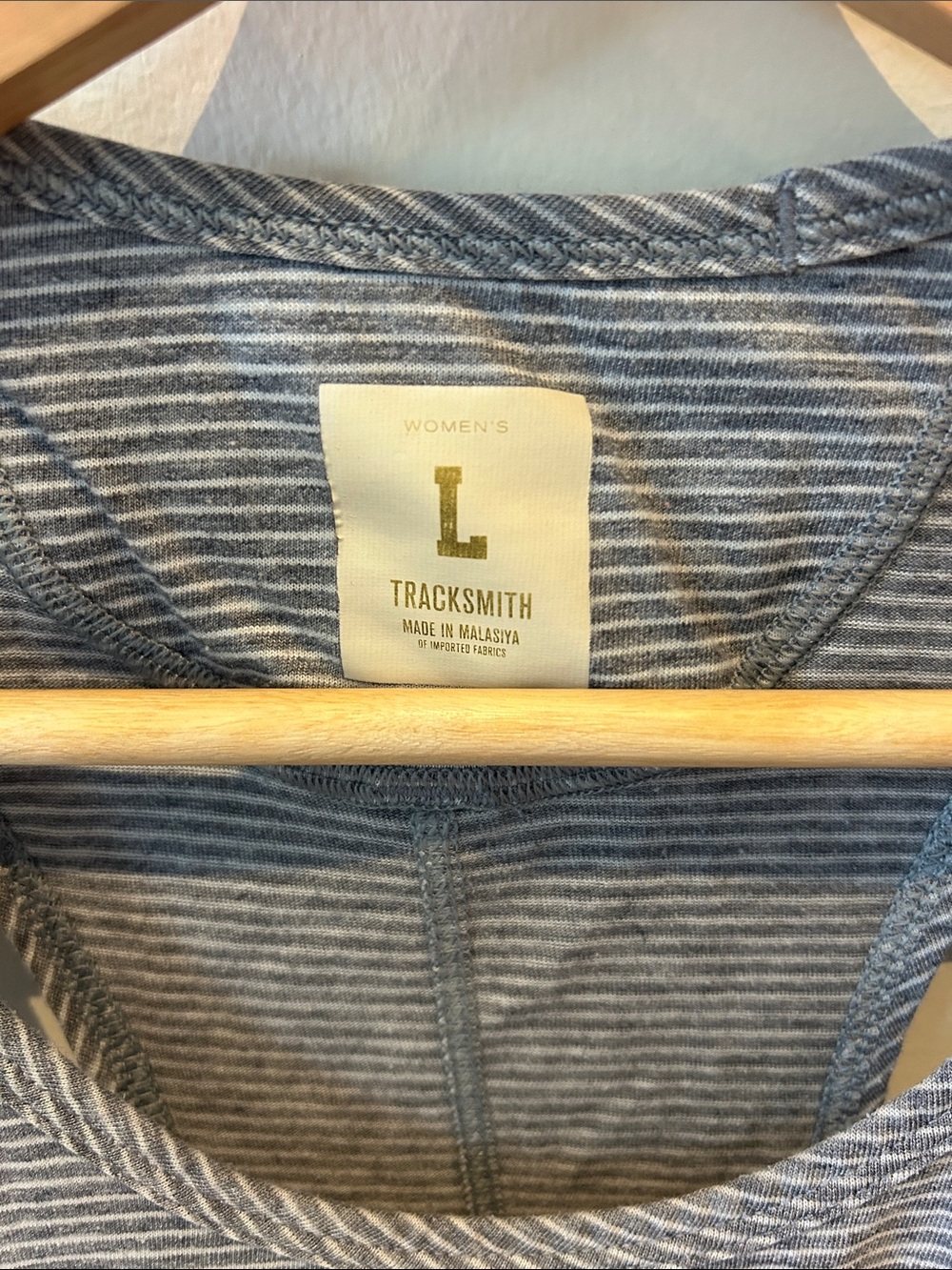 Tracksmith Gray Striped Racerback Tank - Picture 2 of 4